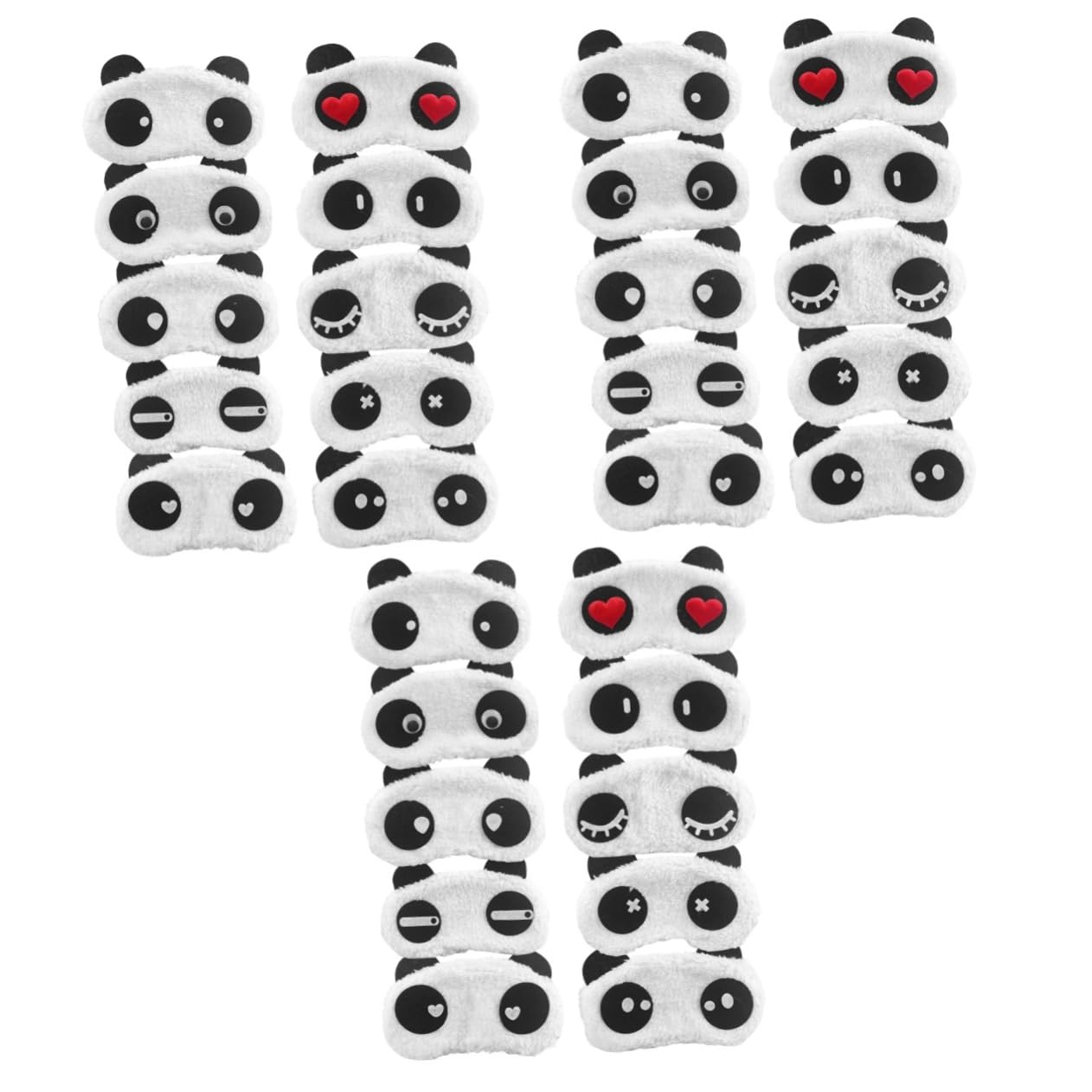 FOMIYES 30stücke Cartoon Panda Schlafmasken Für Mädchen Verstellbare Bequeme Weichem Für Schlafen Und Entzückendes Design Für
