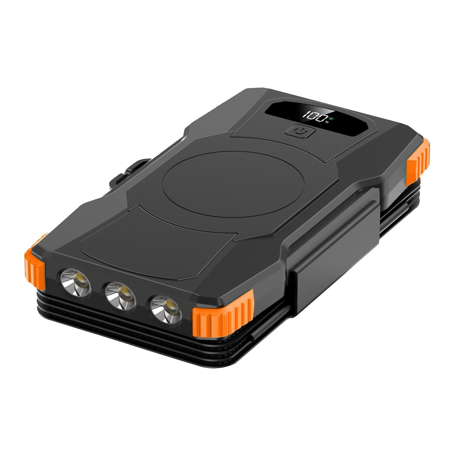 Banque d'énergie solaire – Chargeur portable sans fil 20 000 mAh avec lampe