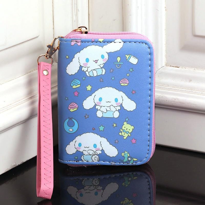 Wallets for Women Coquette Stuff, Cute Purse Coquette Cutecore Zipper Wallet Card Holder Kawaii Card Case Short Purse (Type-A)2