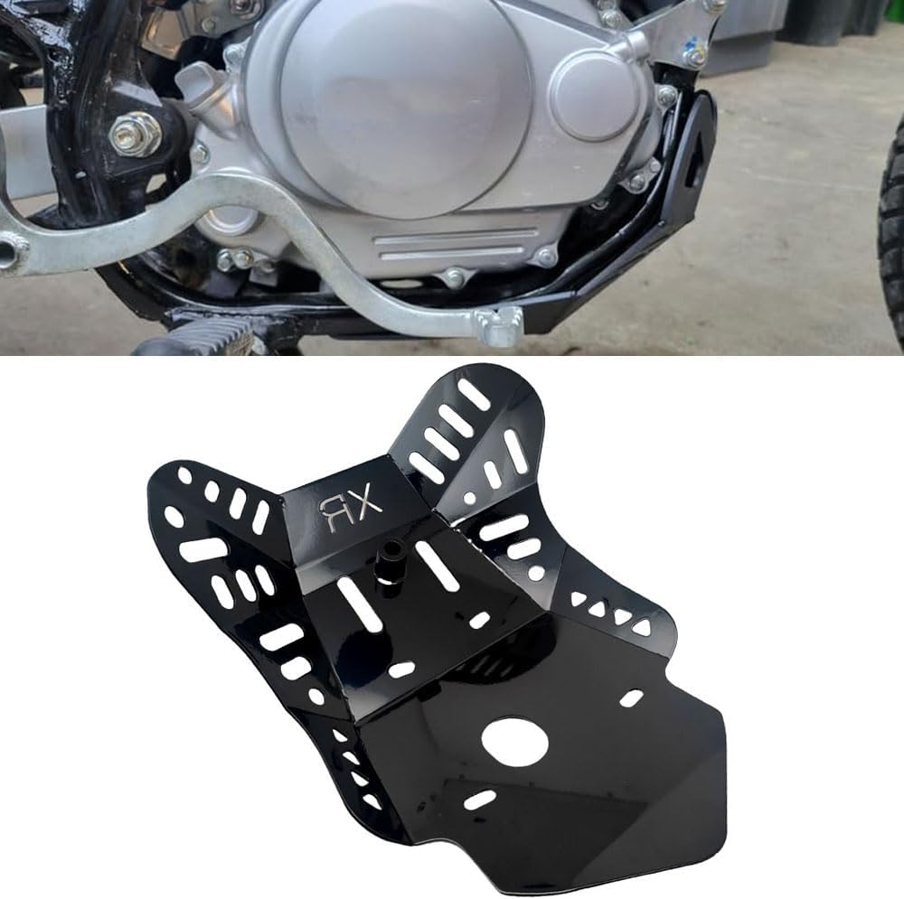 Compatible for Honda XR150 XR150L Steel Engine Frame Protector Skid Plate (Black)