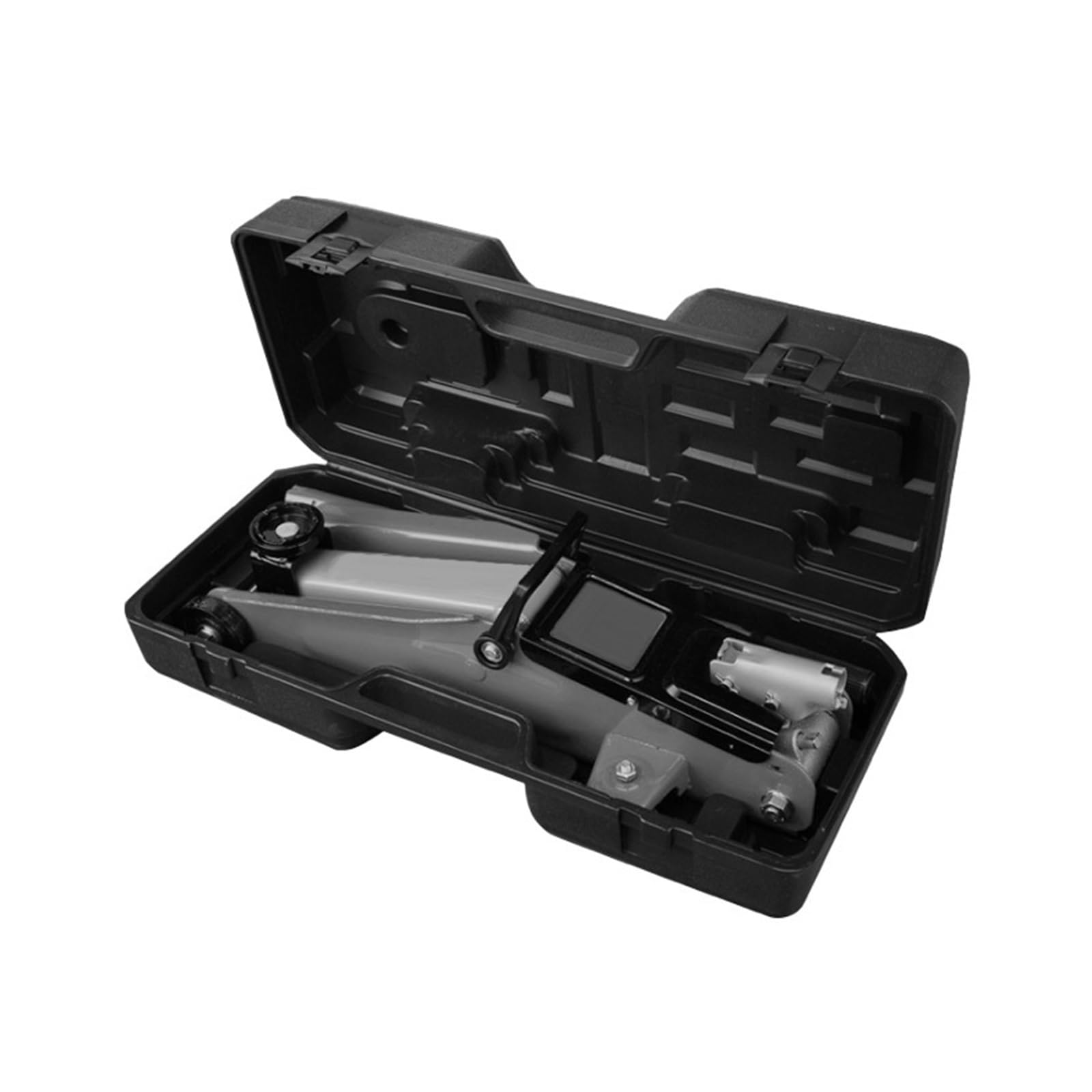 Gato Horizontal 2,5t, repuesto de neumáticos for reparación de automóviles, bomba doble única, gato hidráulico Horizontal montado en vehículo,Mejor resistencia a la corrosión(2T-400m)