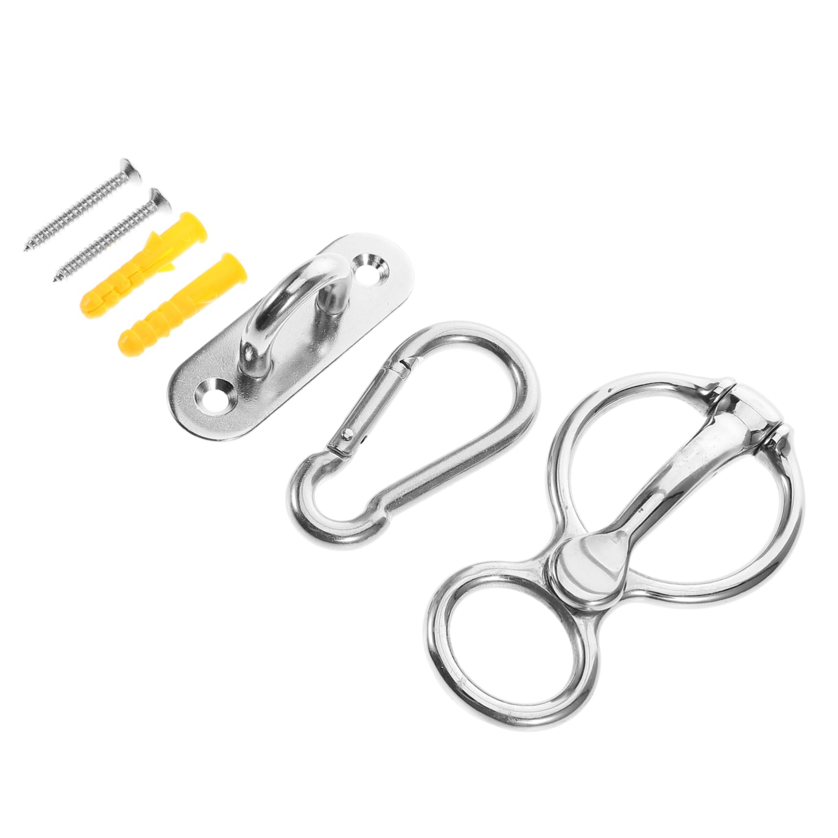 ibasenice Stirrup in Tack Supplies for Horses Wither Straps for Horses Horse Essentials Horse Trailer Parts and Accessories Horse Trailer Tie Rings Stainless Steel Silver