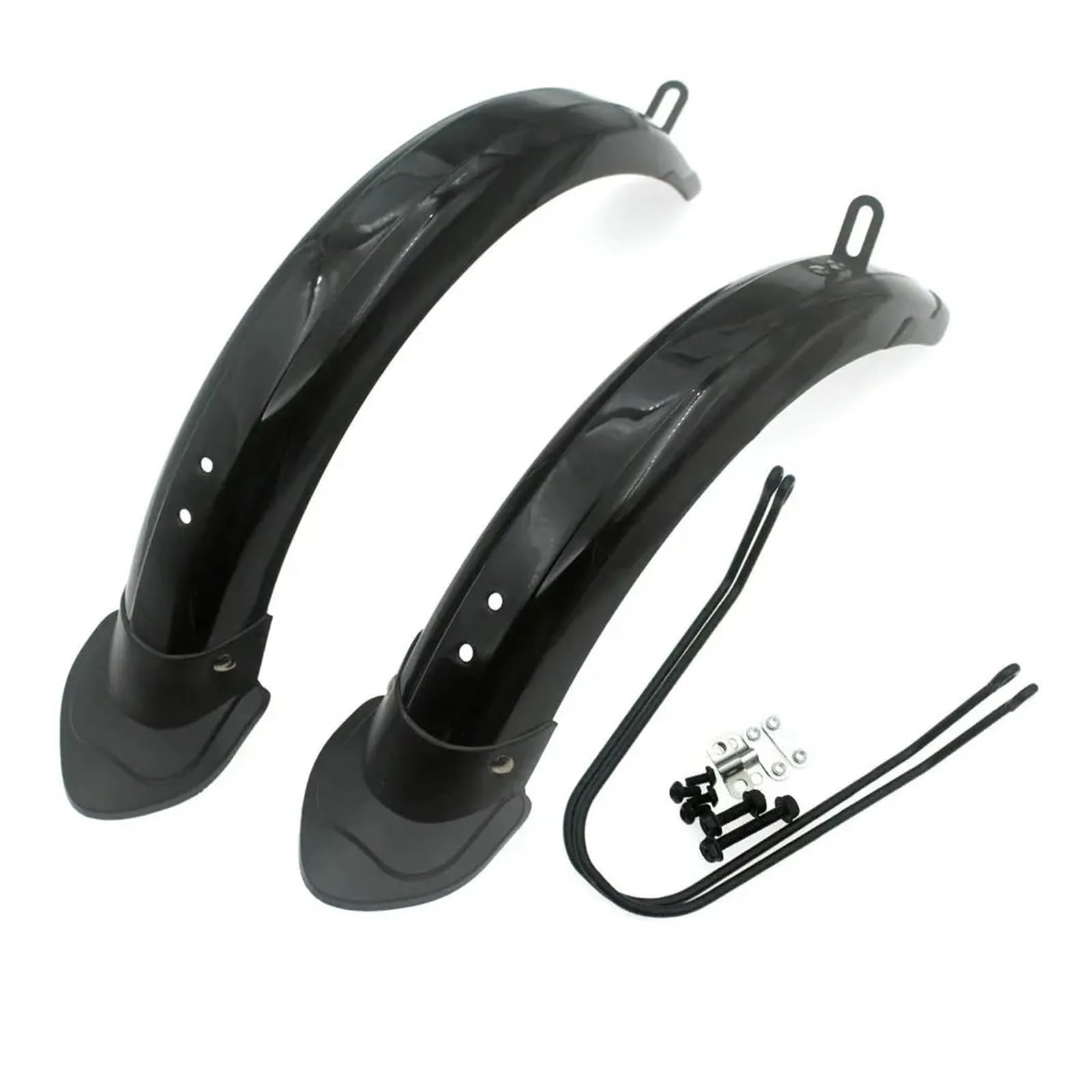 Garde Boue de Vélo Garde-Boue de vélo Pliable 14 Pouces for électrique, Support en Alliage d'aluminium, Garde-Boue polypropylène, abri Contre la Pluie, Tout Compris