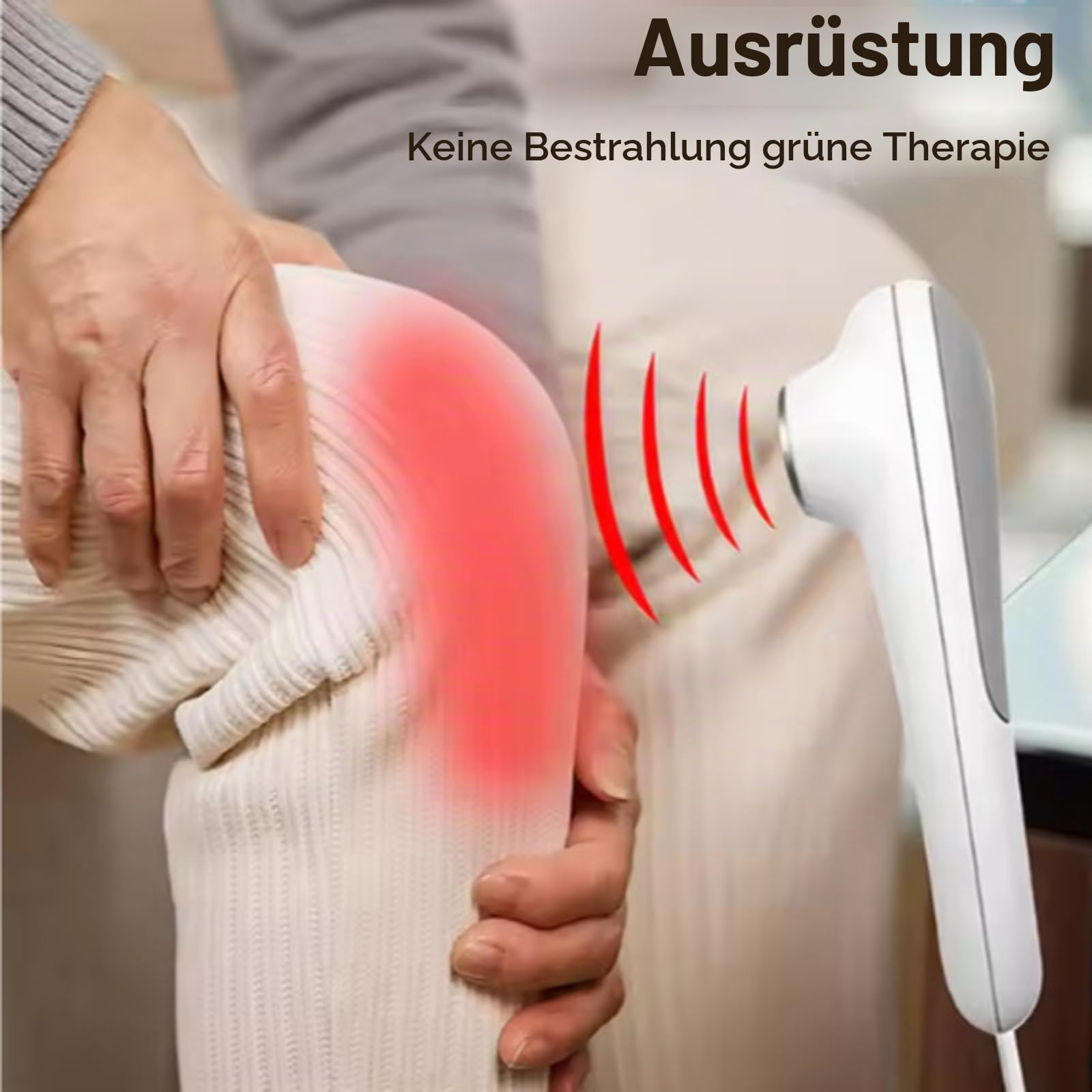 Physiotherapie Gerät - Ultraschall Therapiegerät Massagegerät zur Linderung von Muskel- Gelenkschmerzen mit 5 Intensitätsstufen & 6 Timer für Muskel Schmerz Nerven Entspannung