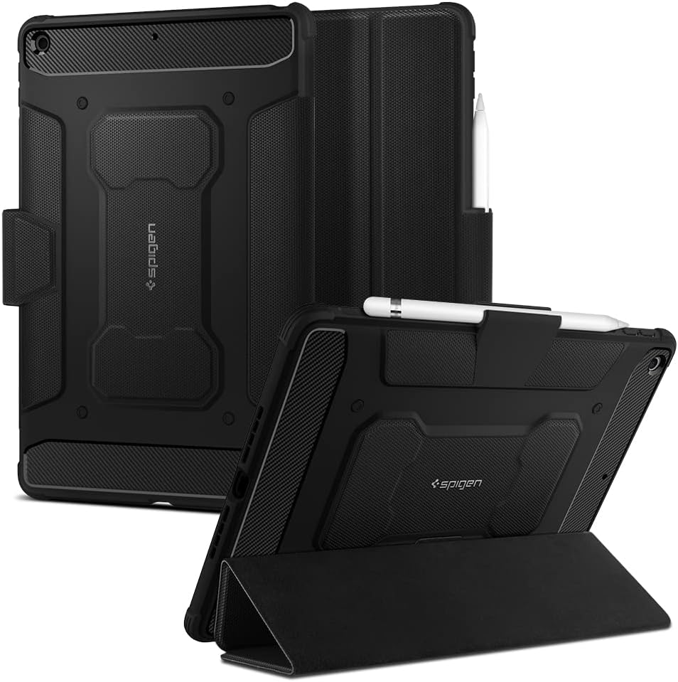Spigen Rugged Armor Pro Case Compatible with iPad 10.2, iPad 9th