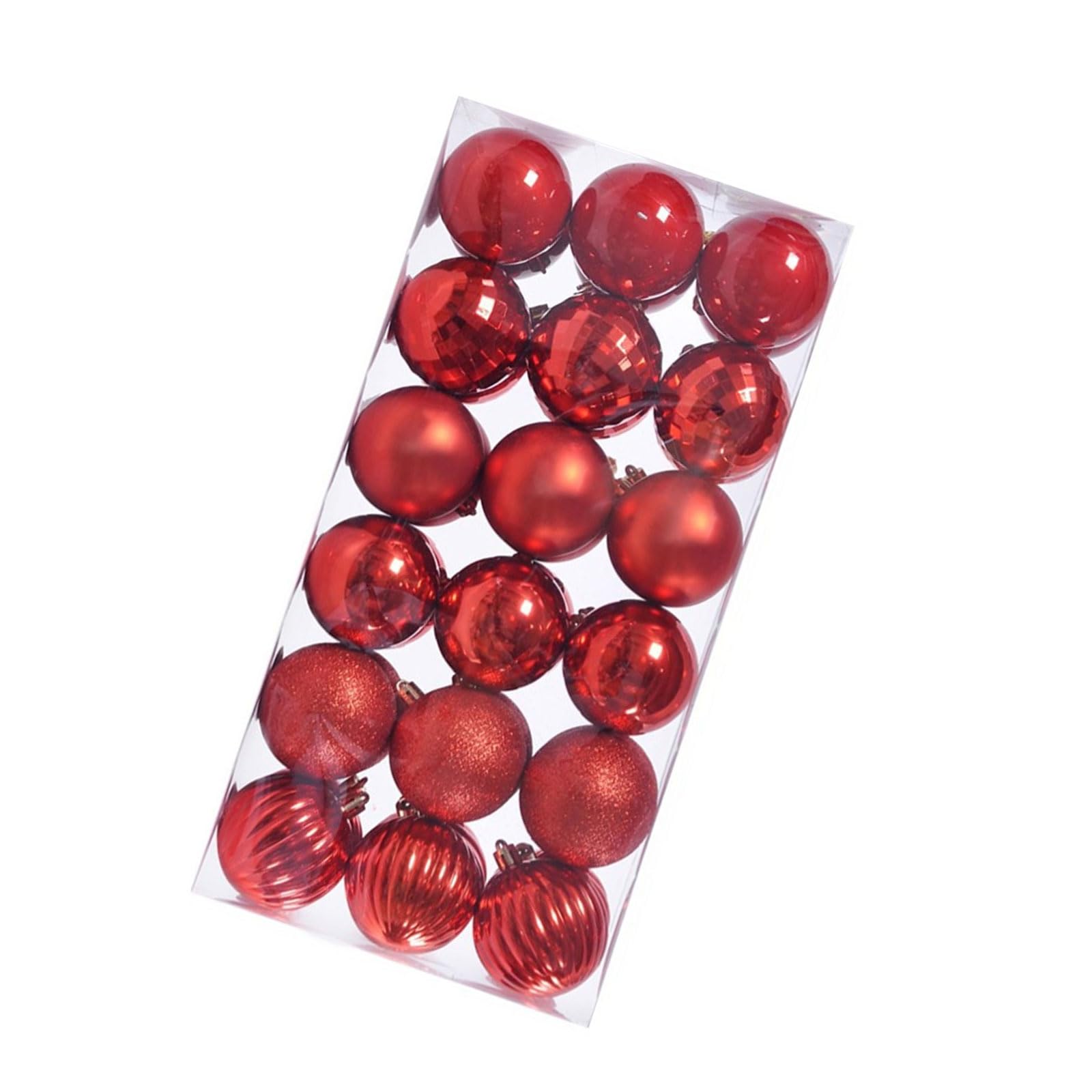 36Pcs Seasonal Christmas Sphere Decoration Set Baubles Ornament User Friendly Tree Hangings Window and Door Decorations
