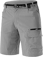 TACVASEN Men's Quick Dry Water Resistant Cargo Hiking Shorts - Lightweight Multi-Pocket Golf Work Outdoor Summer Shorts