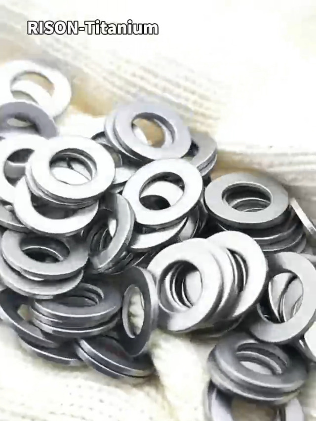 4 Rondelle Piatte In Titanio M8 – Grado Aerospaziale, Per Bici (Mountain, Road, BMX, Etc.)