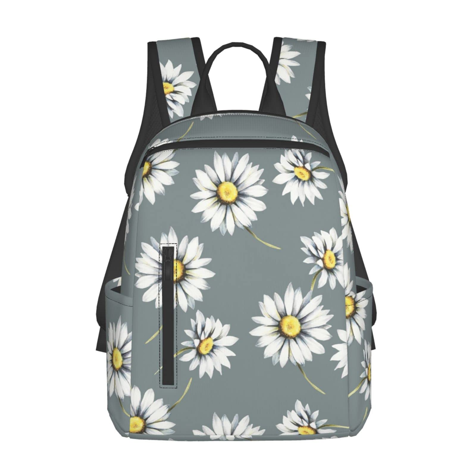 Ireser Daisy Backpack for Women Men Casual Daypack Cute Laptop Backpack Lightweigh Travel Backpacks