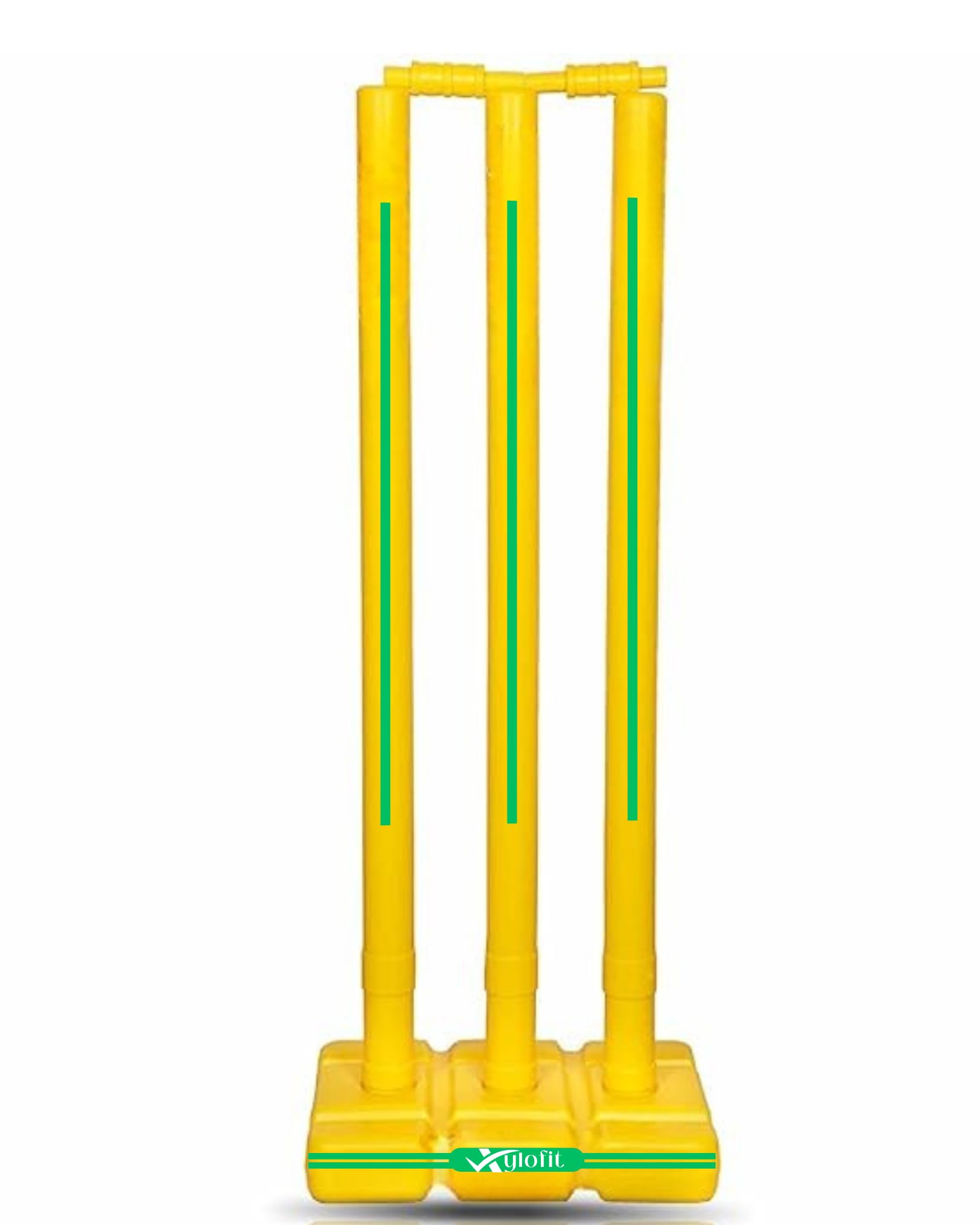 Cricket Stumps with Stand | Cricket Kit | Plastic Wickets for Cricket | Standard Wickets for Cricket Ground, Match, Tournament Stump with Stand & Bails- Yellow -Plastic Wickets Set-picture-31