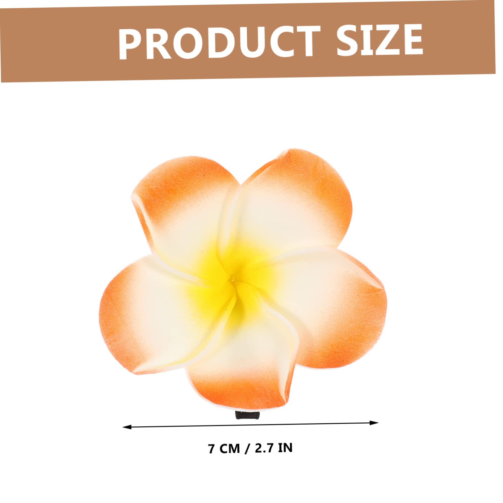 MAGICLULU 48 Piezas Plumeria Rubra broches flower hair clip Horquilla colorida pinzas para el cabello de playa para mujeres accesorios para el cabello de girasol pasador de pelo tiara verano