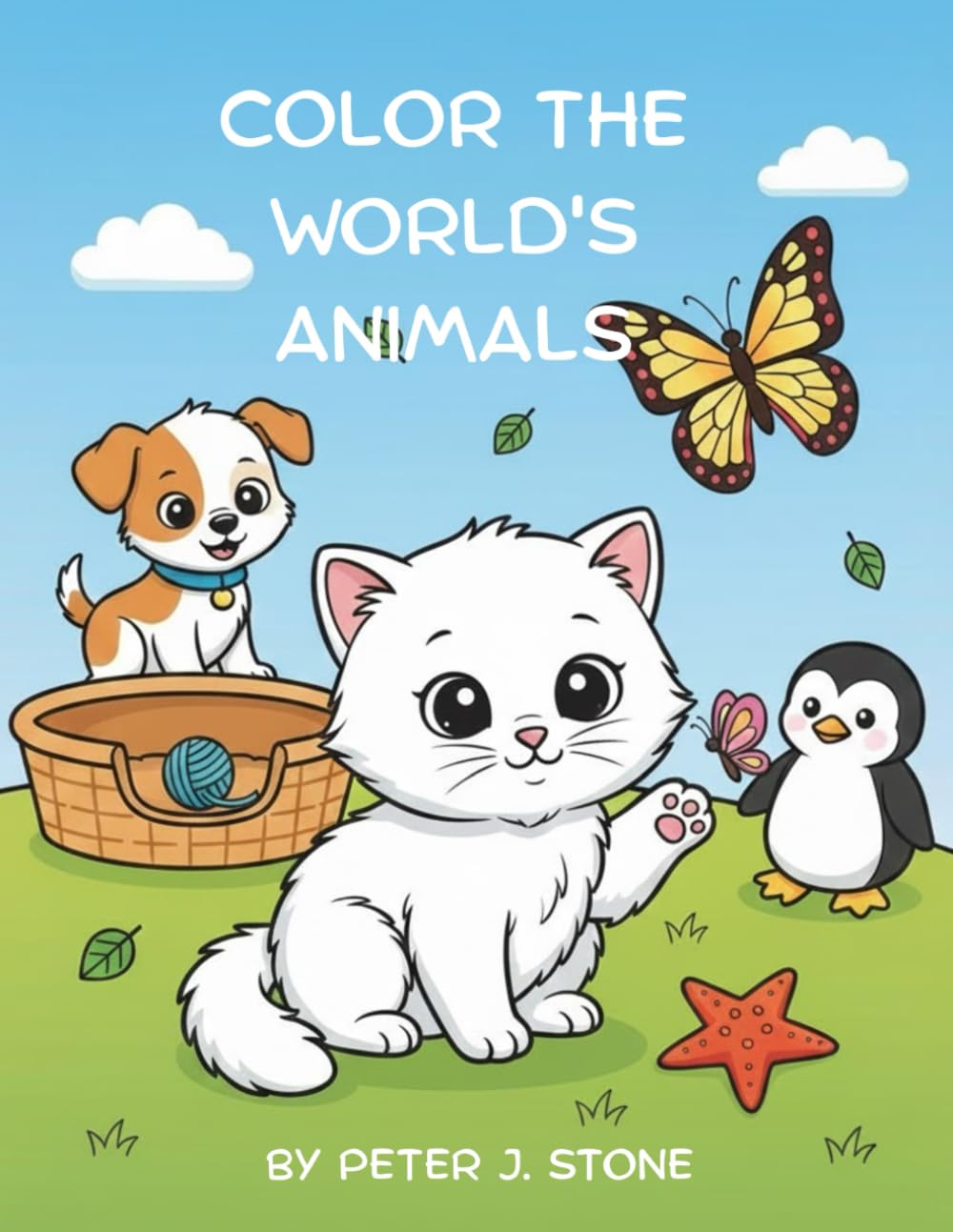 Color the World's Animals: A fun and educational animal coloring book for kids with 50 unique illustrations