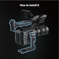 Vista 8 de SMALLRIG FX6 Camera Cage Kit for Sony FX6, Compact FX6 Cage with V-Mount Battery Plate for Tripods/Handheld/Shoulder Shooting - 4124