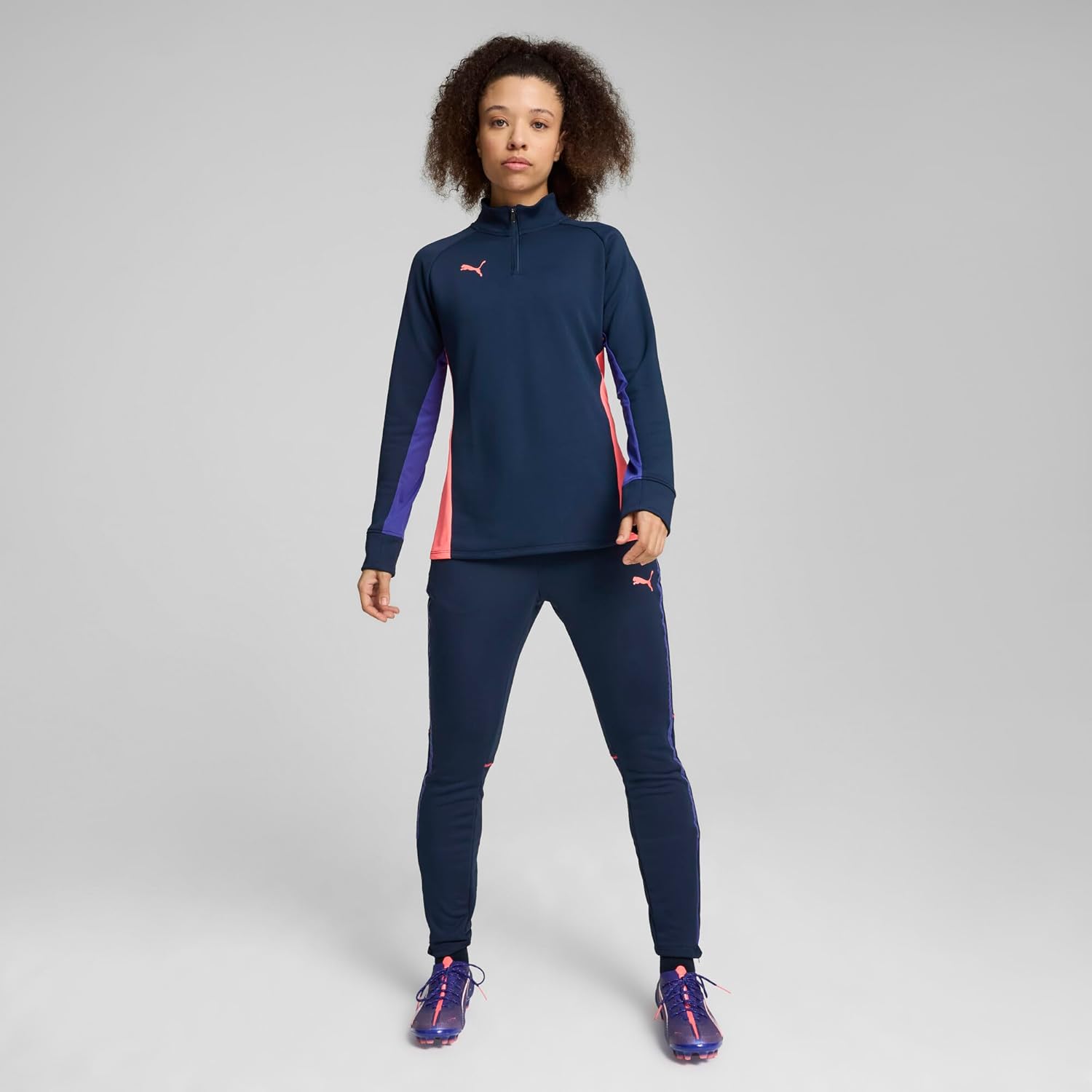 PUMA Womens Individualblaze 14 Zip Casual Tops Casual - Blue - Image 8