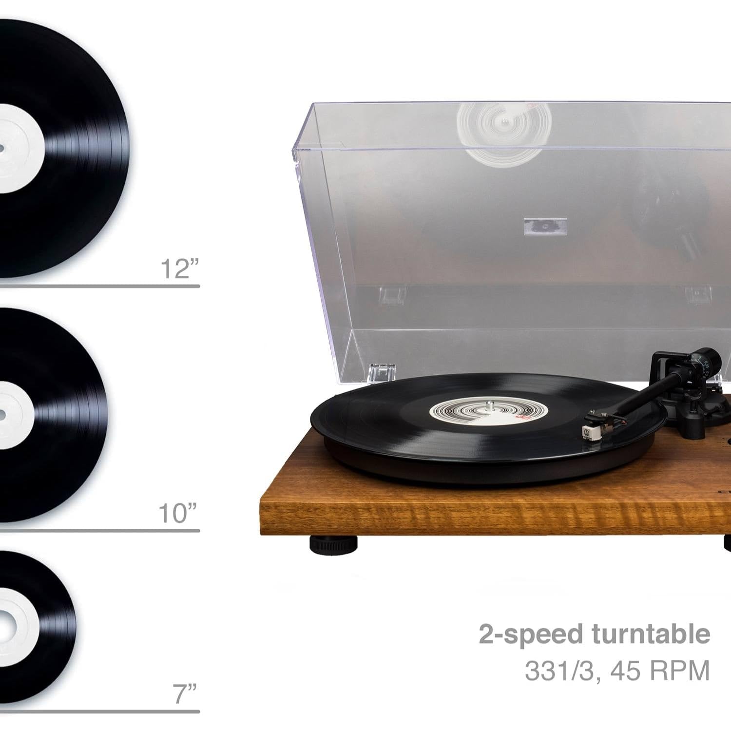 Tocadiscos Crosley C62 Bluetooth Nogal