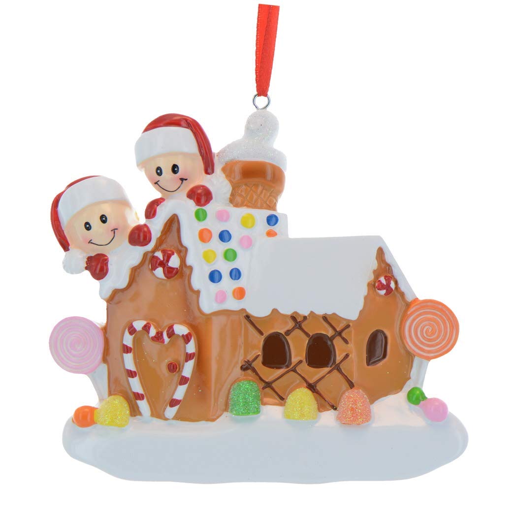 Personalized Gingerbread Couple Ornaments 2025 – Gingerbread House Decorations Our First Christmas Together Ornament 2025 Couple Gifts for Christmas House Ornaments by Elves