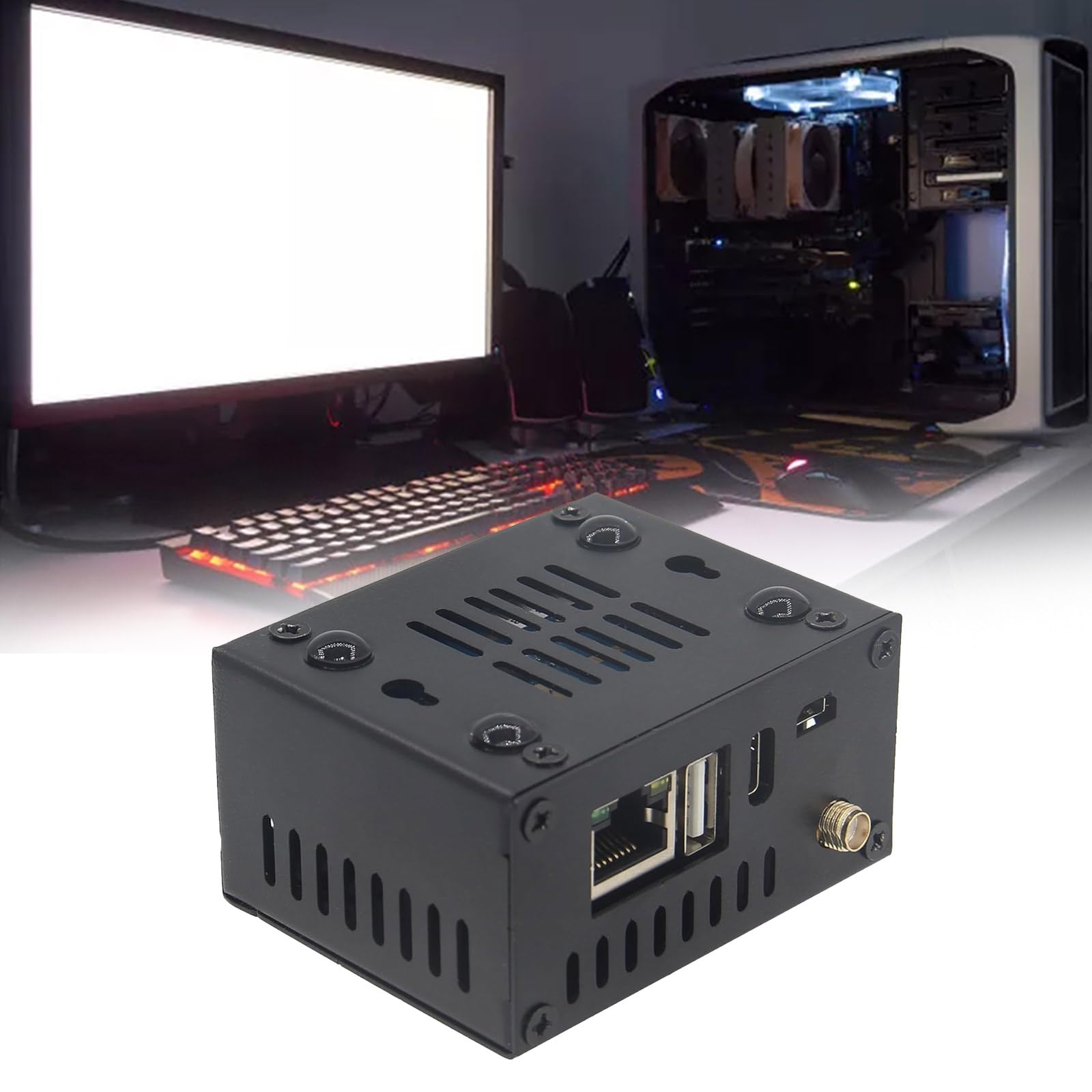 Metal Case with Cooling Fan Aluminum Heatsinks for Zero3 Single Board Computer Improve Cooling Efficiency
