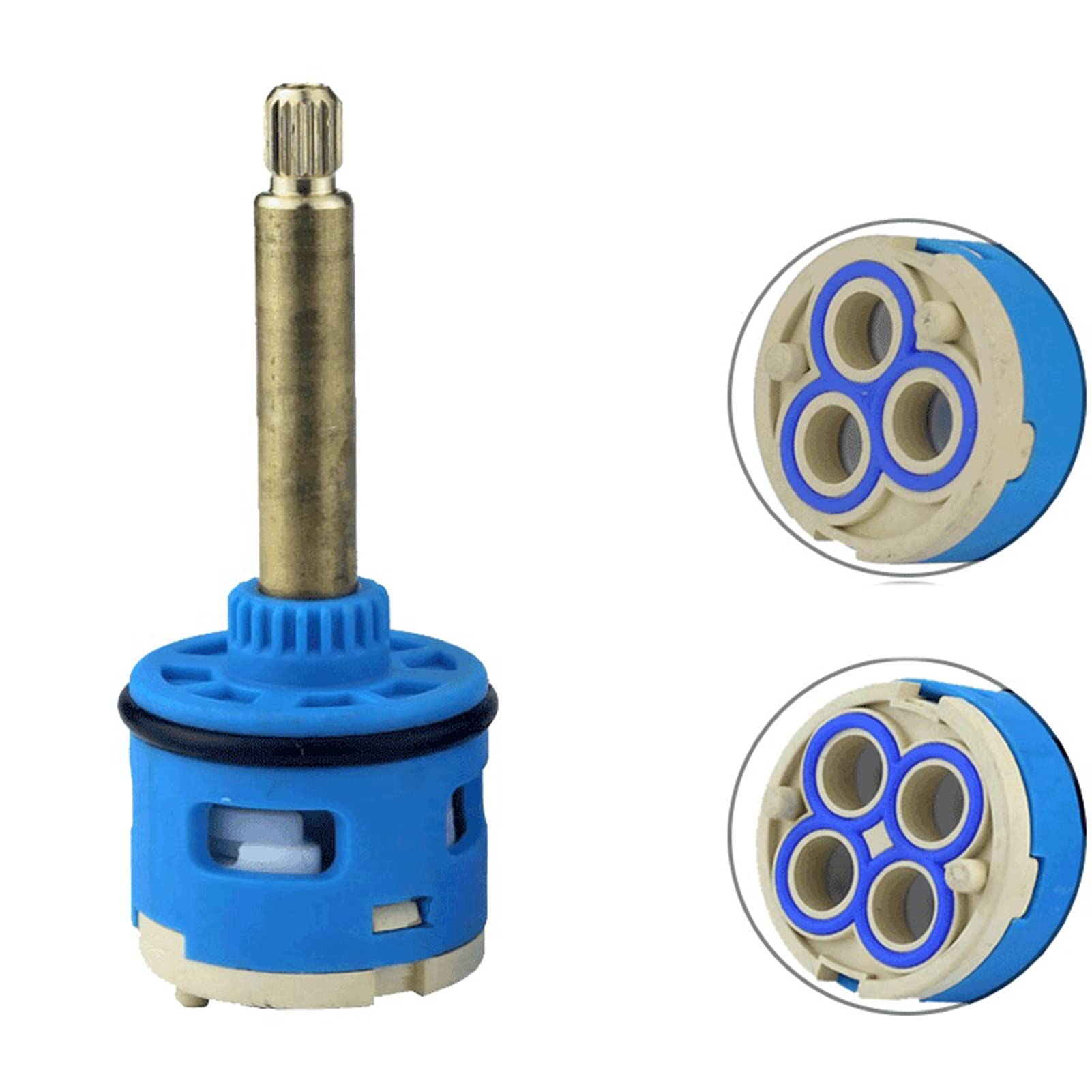 35mm/40mm reemplazo de Ahorro de Agua Carrete de cerámica Mezclador de Agua Grifo Cartucho Cocina baño Grifo reemplazar Parte (Size : 9)