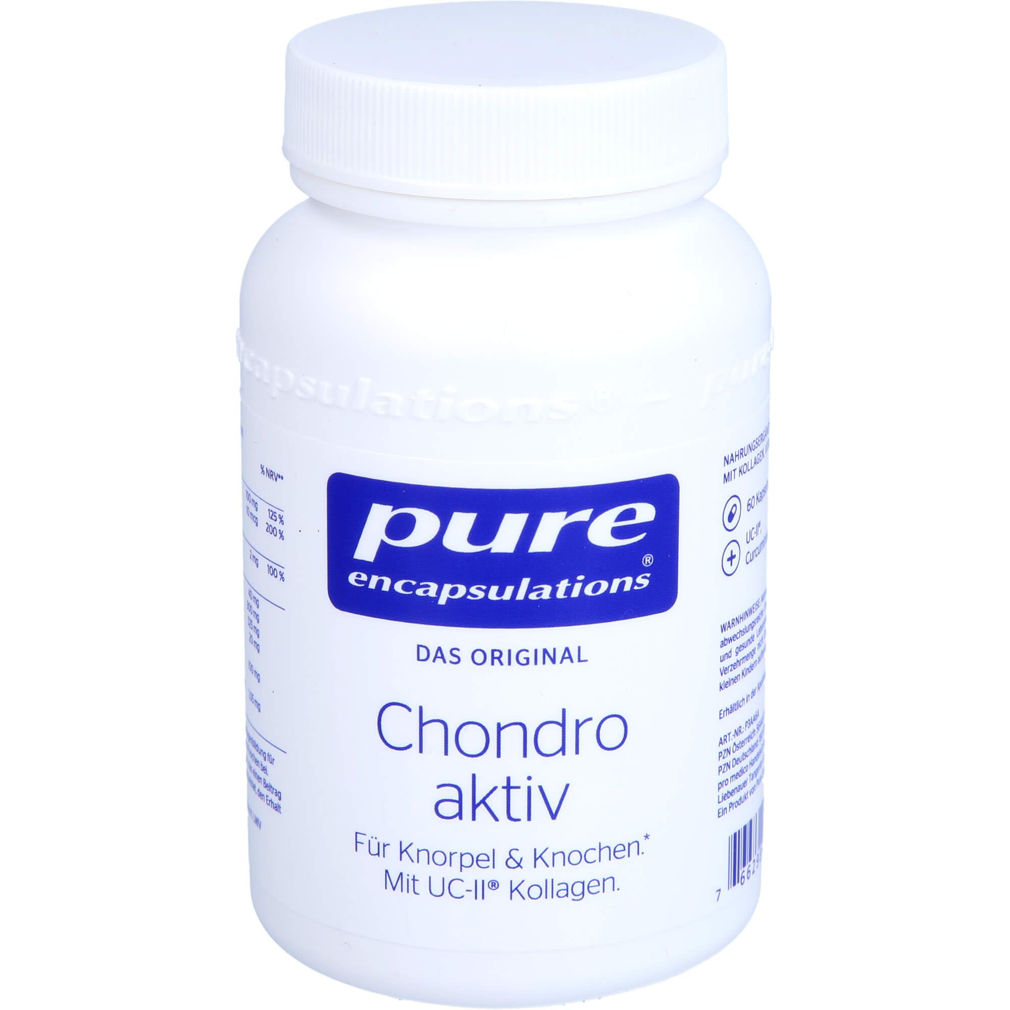 Pure Encapsulations - Chondro Aktiv - Gelenksformel mit UC-II Kollagen, Vitamin C & D, Glucosamin, Chondroitin und Hyaluronsäure - Unterstützt Knorpel und Gelenke - 60 Kapseln