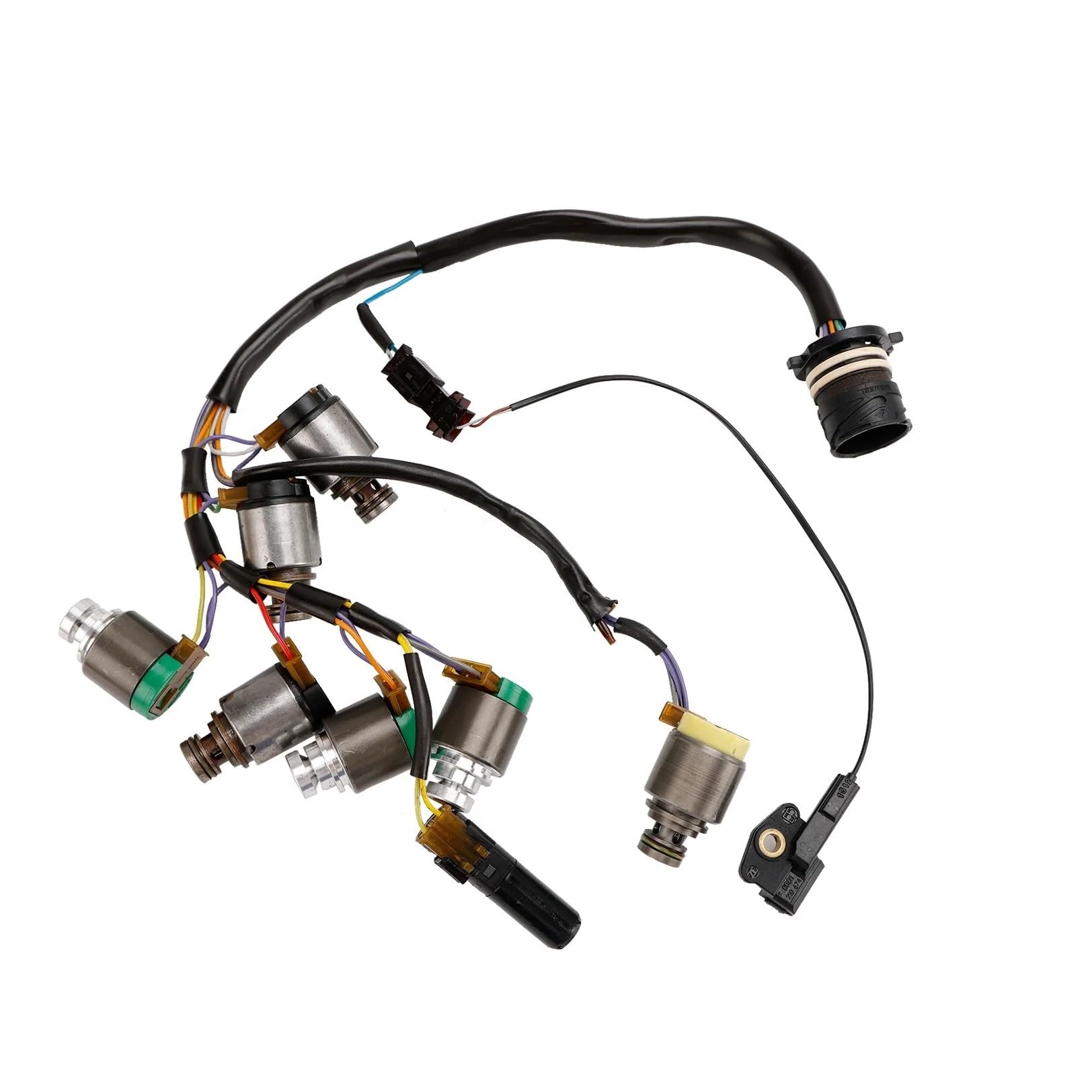 Dgoingpi One Color 7Pcs 5Hp19 Transmission Solenoids With Internal Harness Fit For Bmw Fit For Audi Prosche Transmission Valve Body Solenoid Gearbox Valve Bod