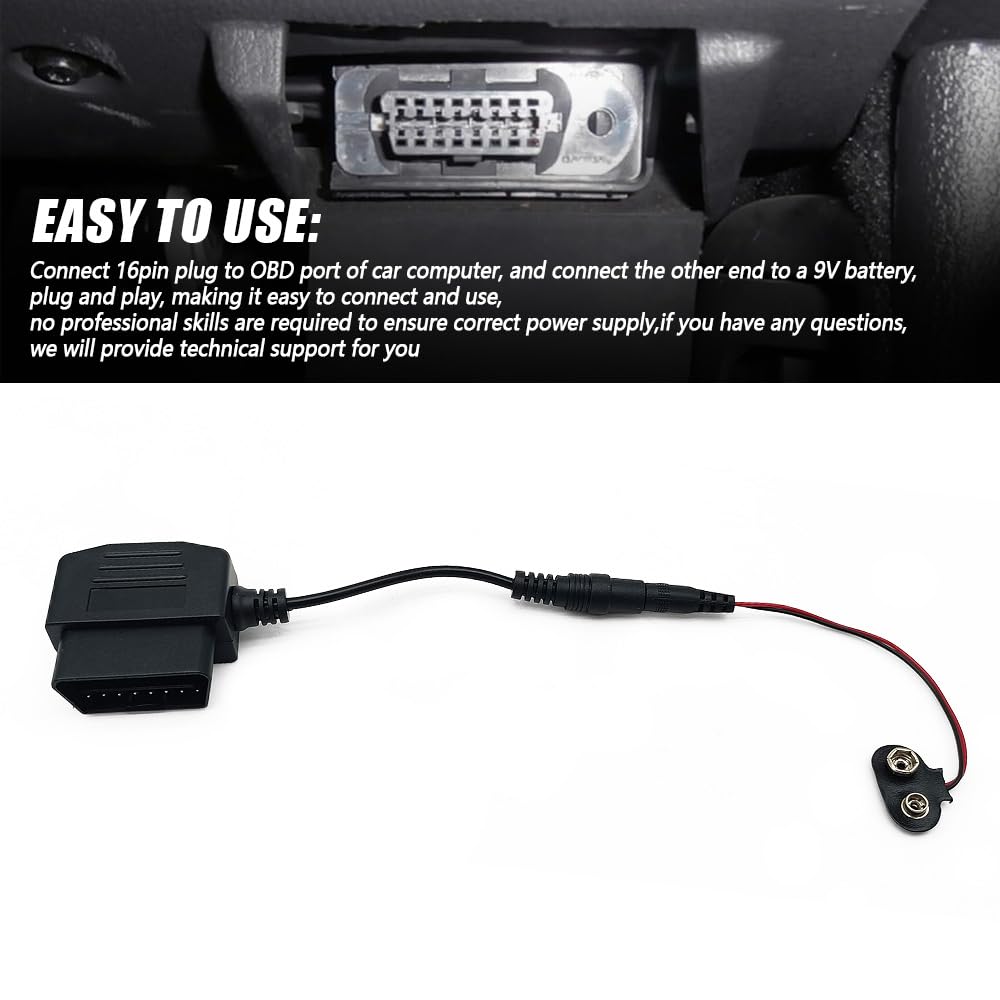 Amazon.com: SIDMILE OBD2 Memory Saver Connector for Car Battery 9V