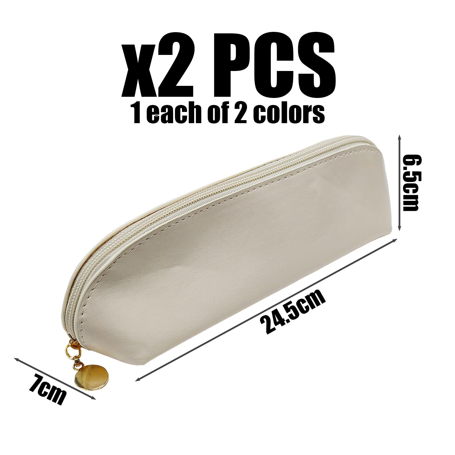 2 Pieces Simple Makeup Brush Bags, Classic And Fashionable, Multi-Function Storage Props, Reusable, Convenient Travel Makeup Bags - Image 2