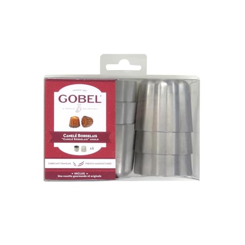 Gobel - Lot DE 6 MOULES INDIVIDUELS Pur CANNELES BORDELAIS