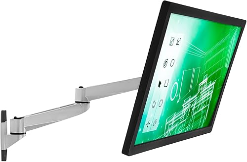 Mount-It! MI-33114 Articulación simple, movimiento completo, inclinación, montaje de pared para 13, 17, 19, 20, 22, 23, 24, 27 y 30 pulgadas,