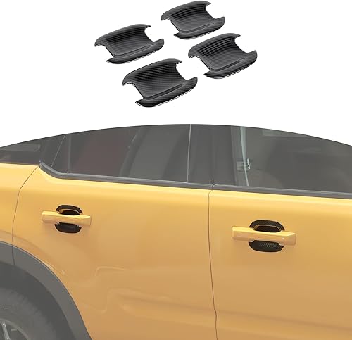 Miniatura 8 de Jeliker Para Bronco Sport Manija de puerta Insertar Cubierta de Tazón Negro para Ford Bronco Sport 2021 2022 2023 Accesorios Exteriores Negro 4 unids