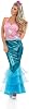 Womens Mermaid Costume Adults Magical Fish Princess Dress