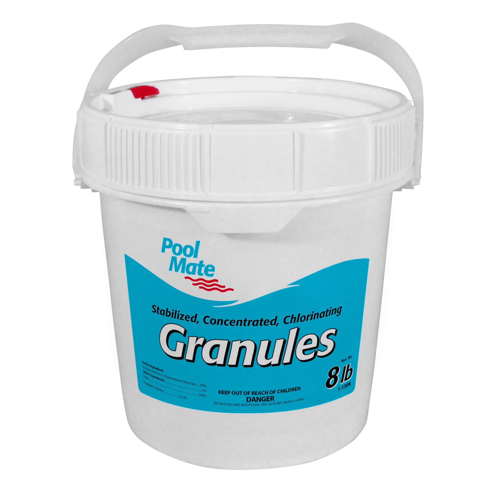 8-Pounds Premium Pool Chlorine Granules, Concentrated Chlorinating Granules, Made in USA