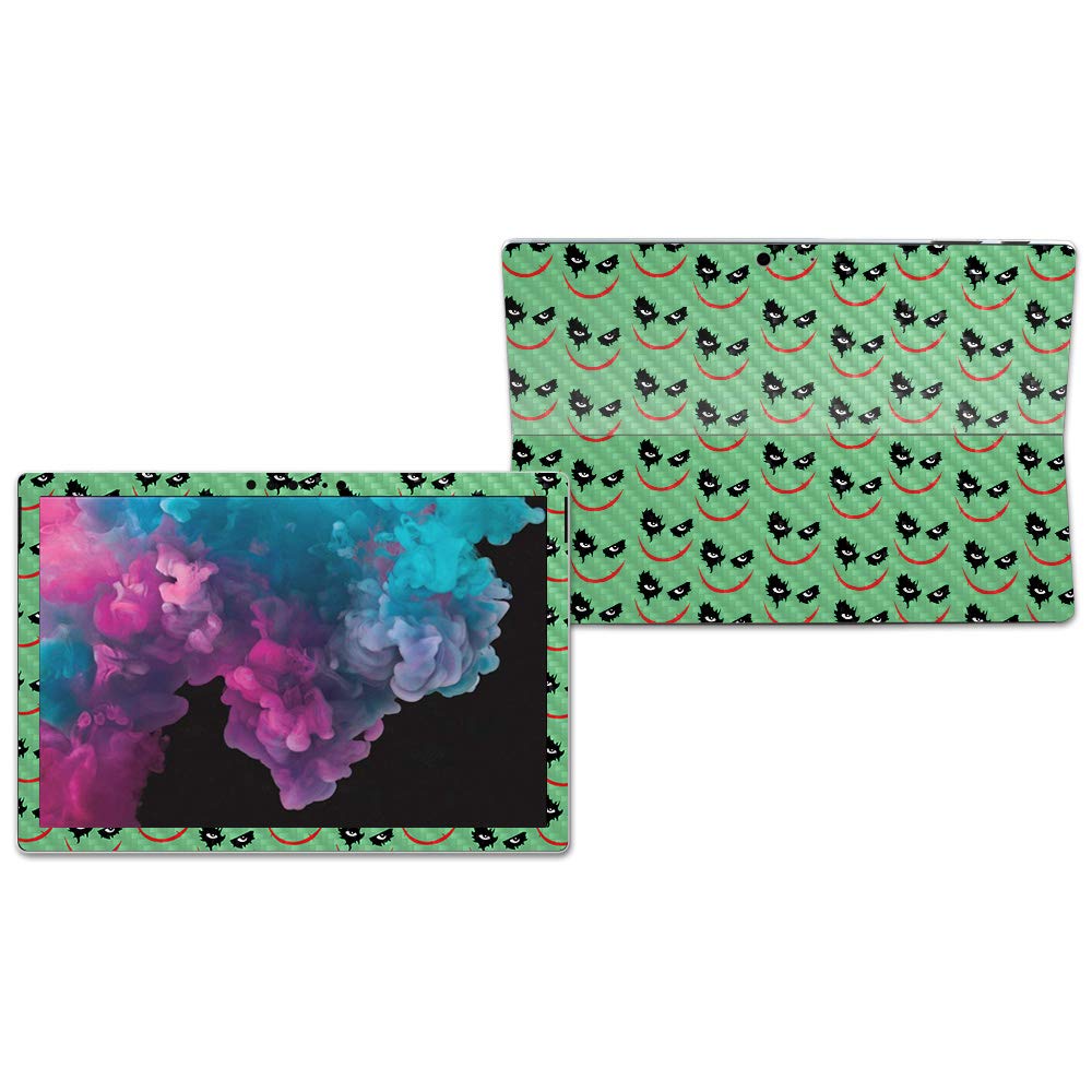 MightySkins Carbon Fiber Skin for Microsoft Surface Pro 6 - Why So Serious | Protective, Durable Textured Carbon Fiber Finish | Easy to Apply, Remove, and Change Styles | Made in The USA