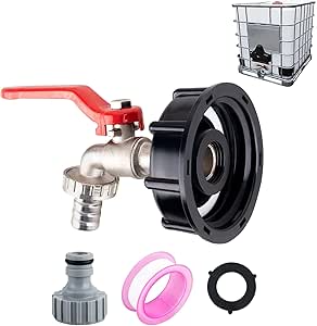 Praktischer IBC Tank Wasserhahn Aus Messing - Ideal Für Regenwassertanks 1000l
