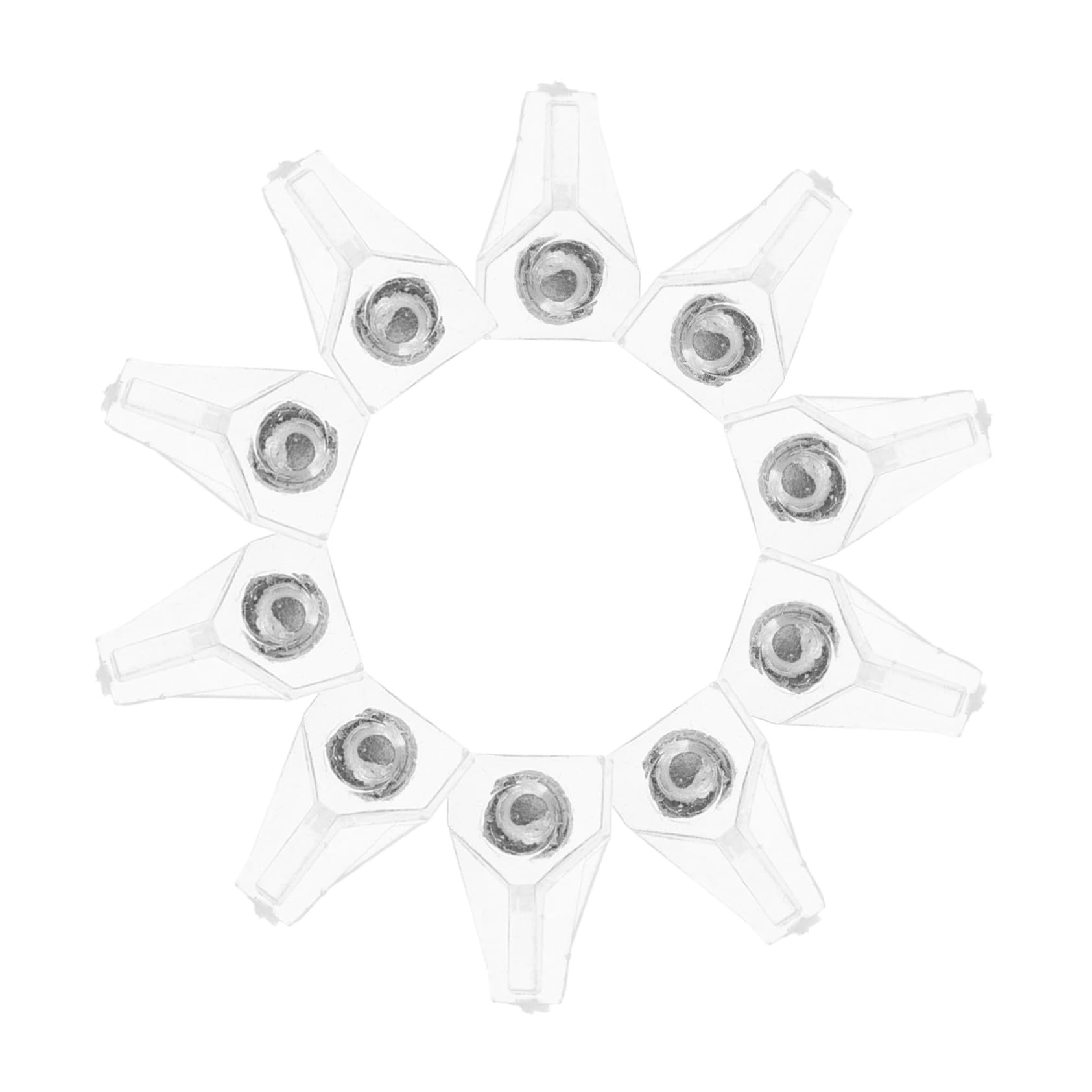 WOONEKY 500 piezas Soportes Transparentes para Estantes de Plástico Clips de Fijación para Muebles Estantes de Cocina Soporte Resistente y Fácil Instalación
