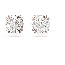 Swarovski Orecchini a lobo Constella, Taglio Round, Bianchi, Placcato color oro rosa