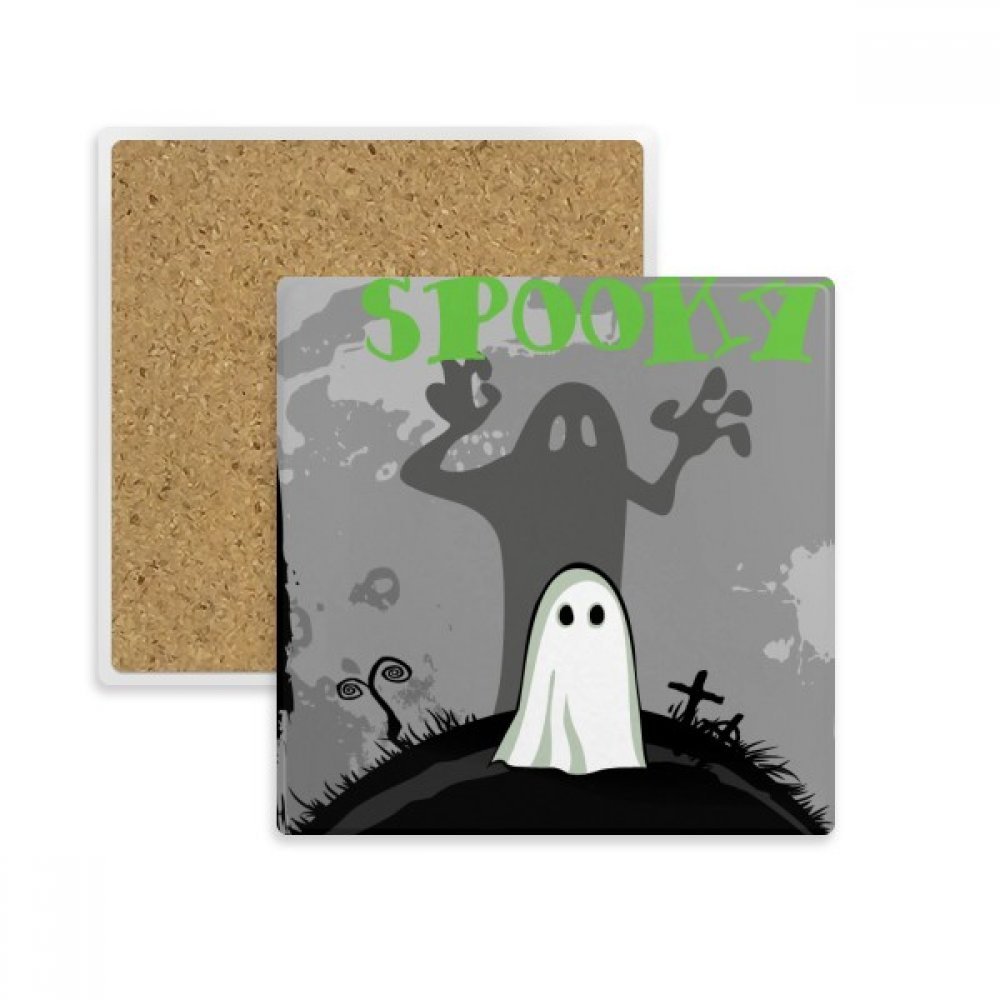 Coupe du coaster absorbant Halloween en pierre céramique anti-condensation