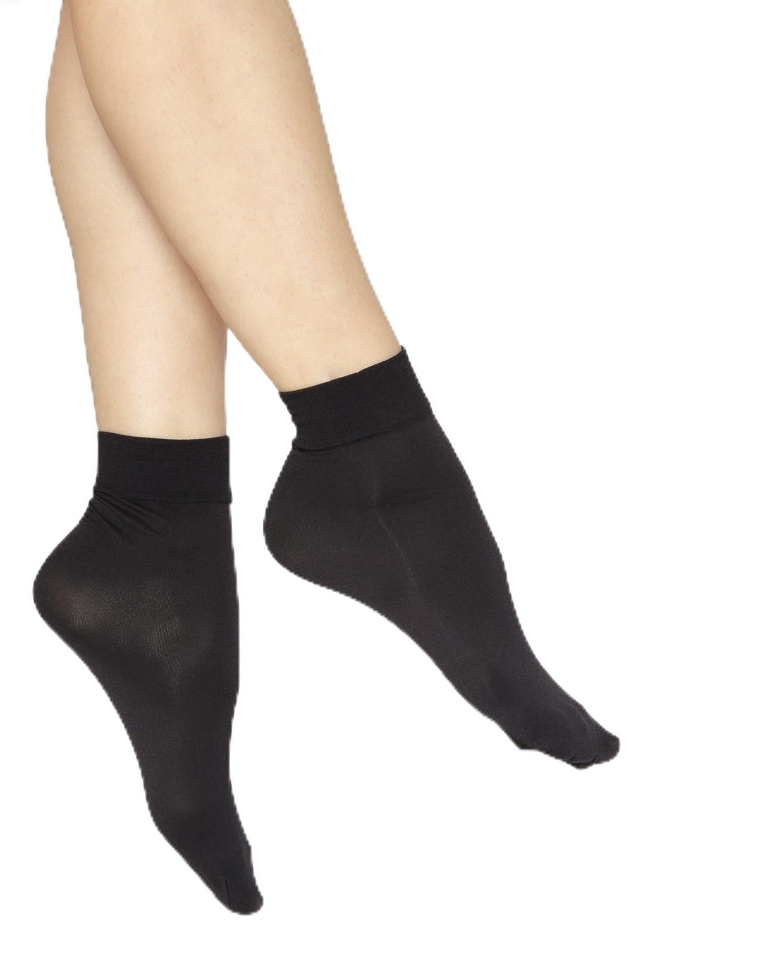 Andrea Bucci Opaque Ankle High pop socks - 50 Denier (Black)