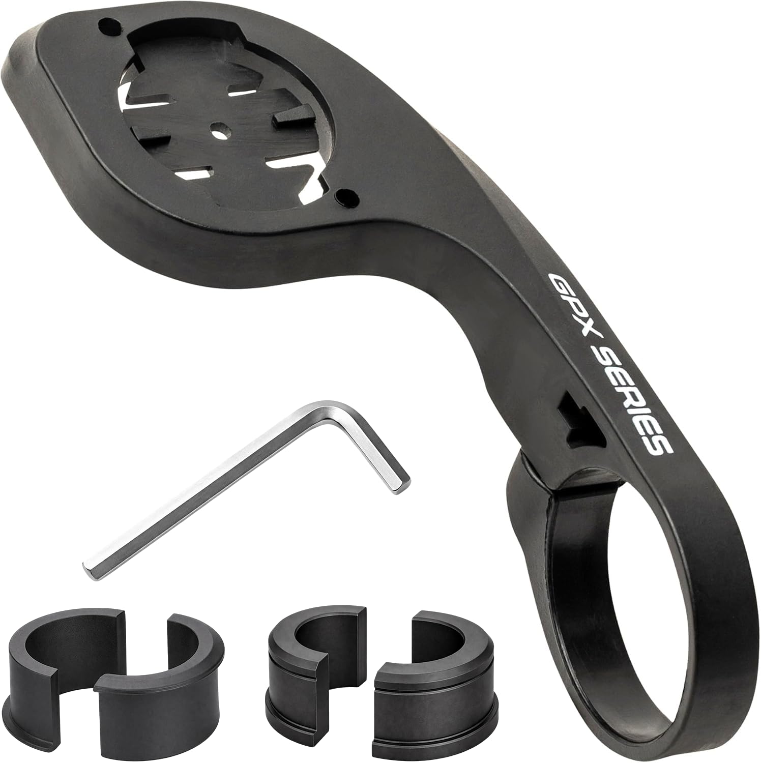 Night Provision GPX Series Out Front Bike Computer Mount for Garmin Edge 830 820 810 800 530 520 Plus 520 510 500 200 130 25 GPS, Compatible with