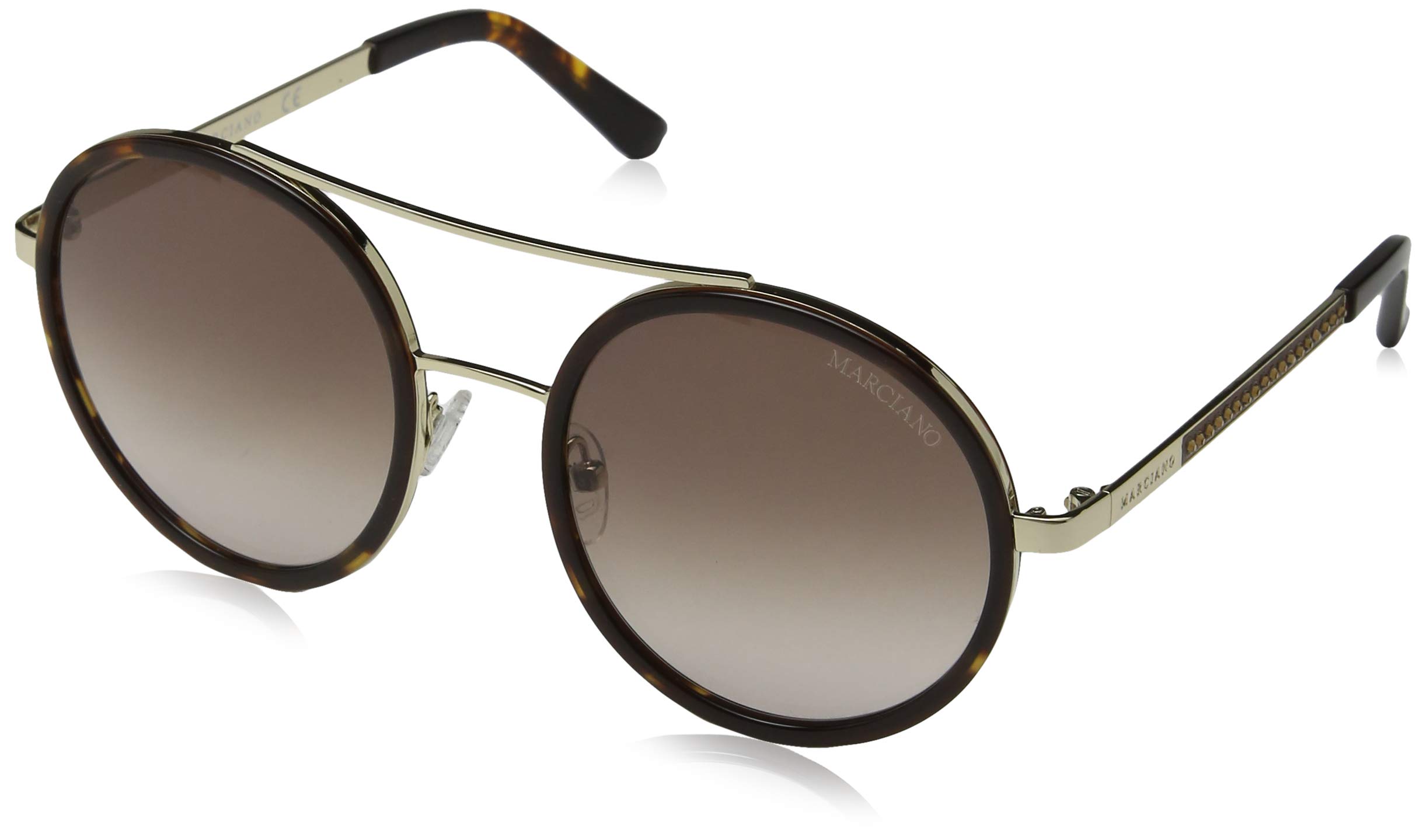 GM0780 Sunglasses - Dark Havana Frame, Gradient Brown Lenses, 55 mm GM07805552F