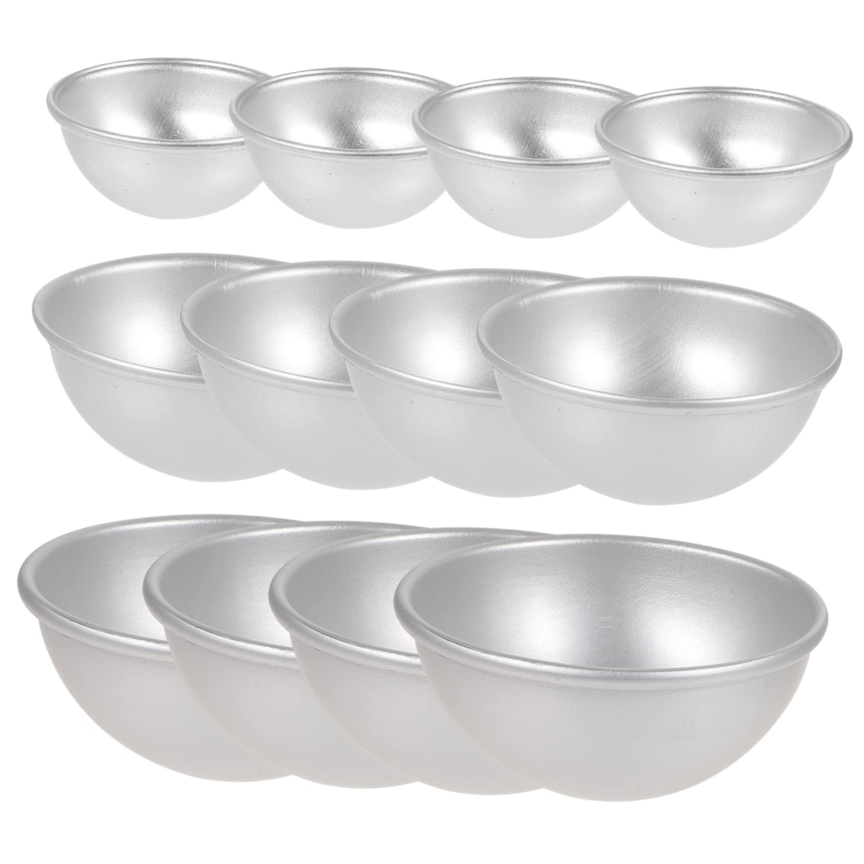 Moule Demi-boule en Alliage D’aluminium, Lot de 12 Pièces