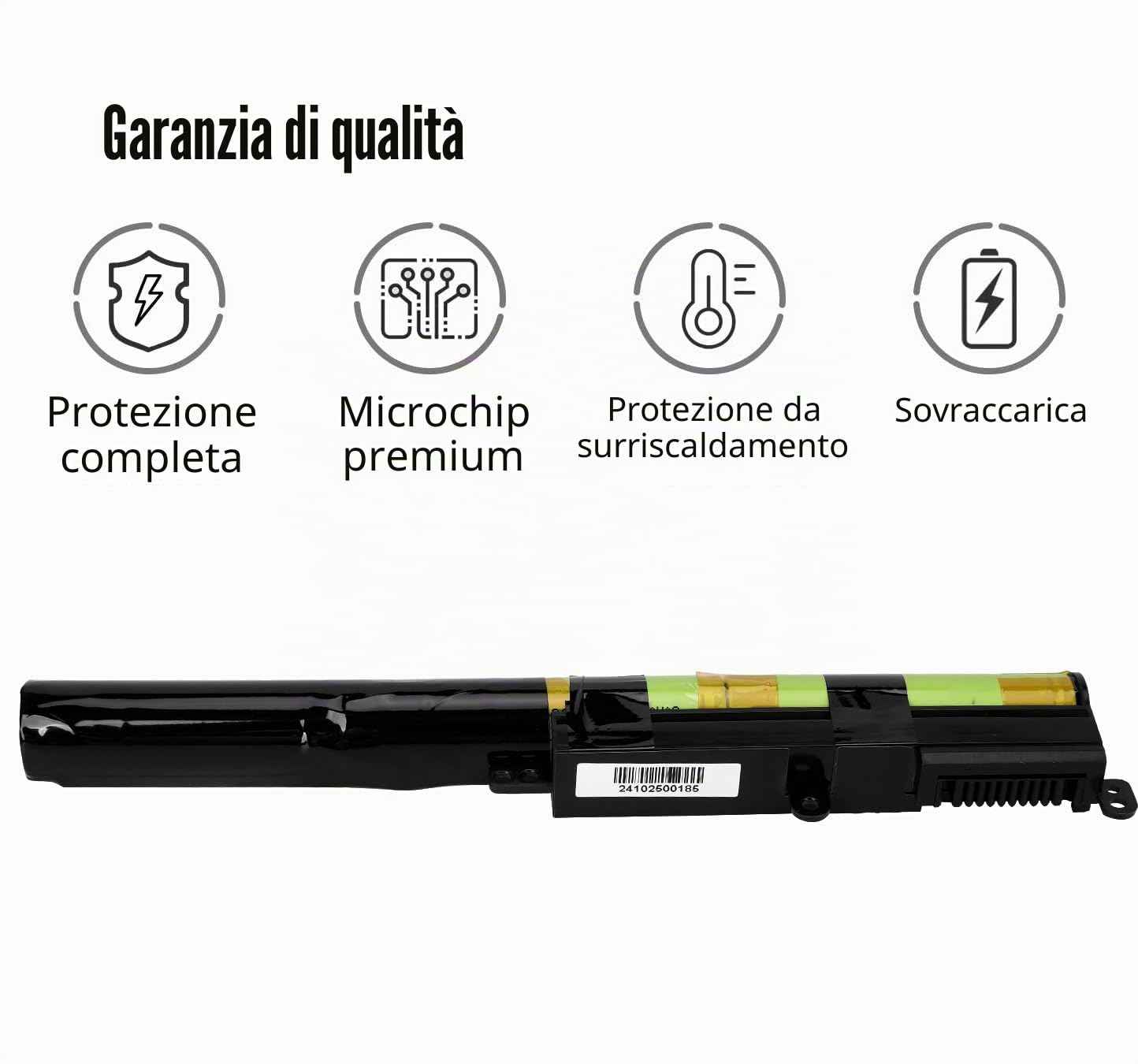 Batteria Li-Ion 10.8V 2600mAh (29Wh) Per ASUS R541, X540, F540 – A31N1601, Nuova