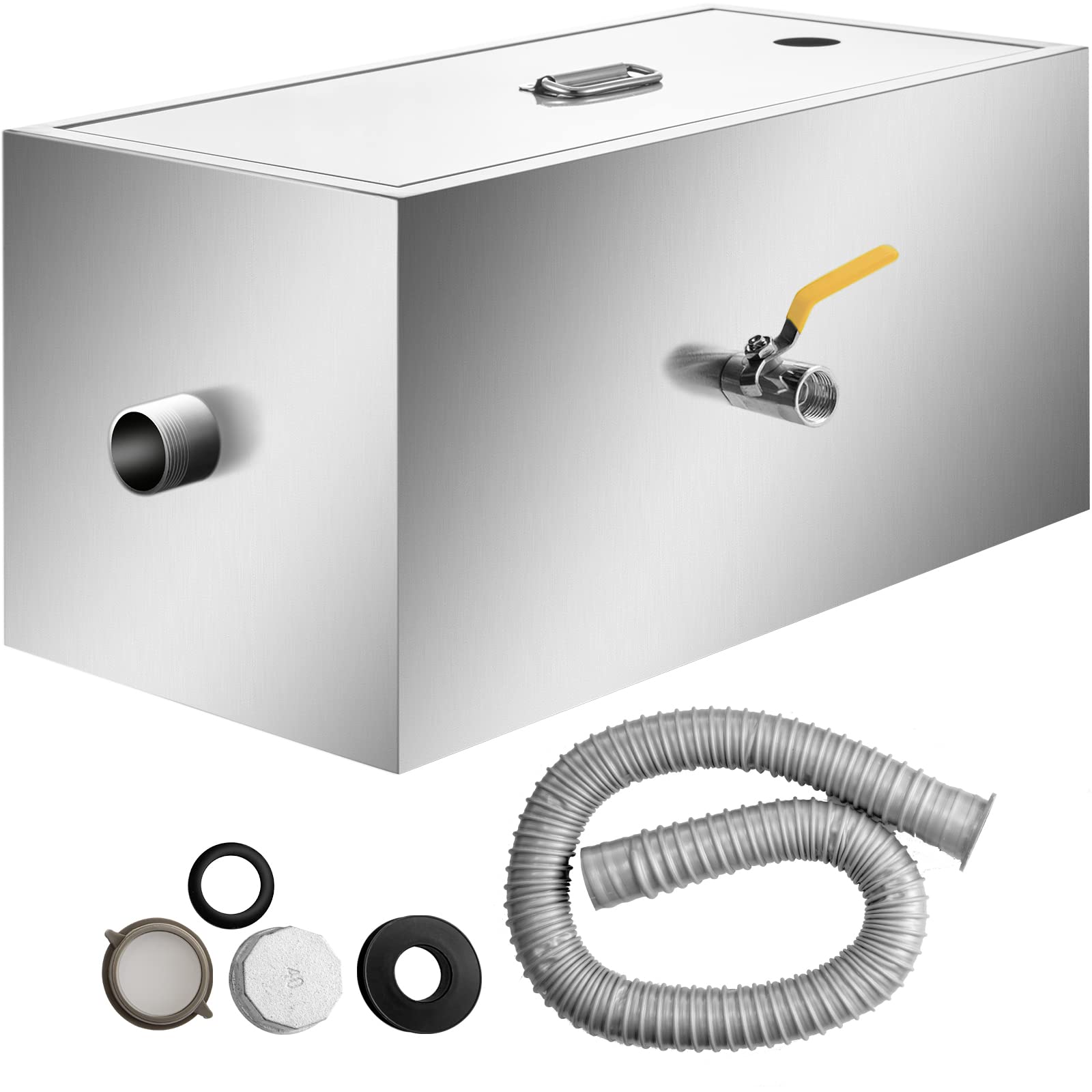 VEVOR Commercial Grease Interceptor, 13GPM Commercial Grease Trap, 25LB