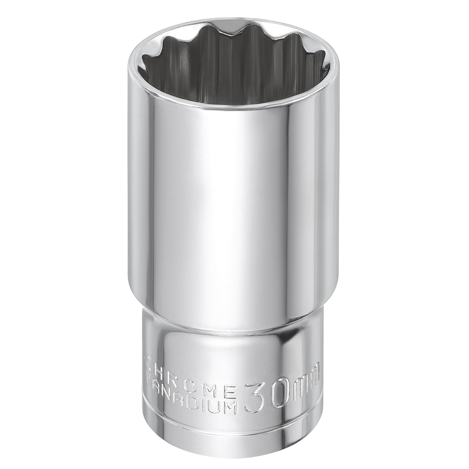 Douille à choc 1/2" 30 mm, la clé robuste en acier Cr-V chromé