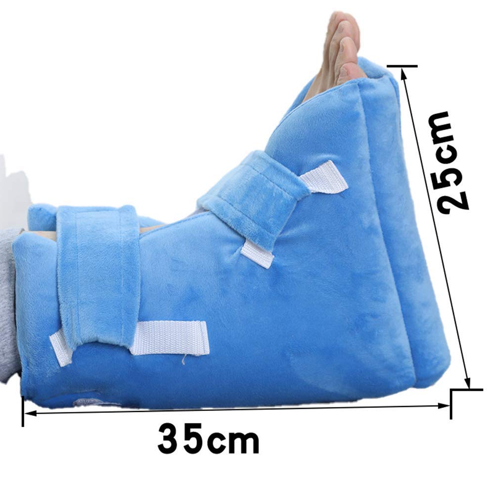 Protectores de Cojines para el talón y Almohadas para los pies - Protectores de talón y pie para aliviar el Dolor de la presión y la úlcera del talón,1Pair