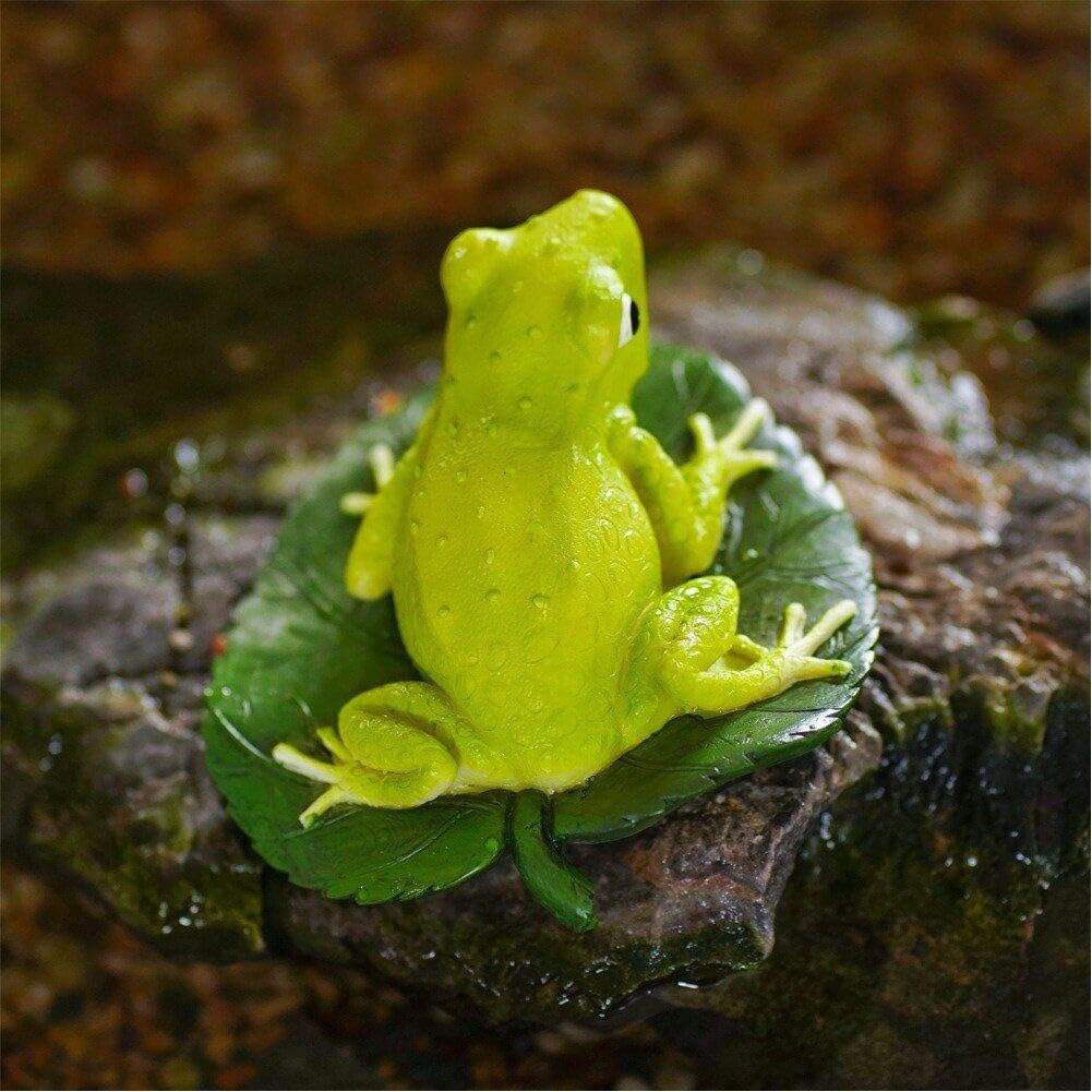 Amazon.co.jp: カエル像 かわいい 蛙 立体 彫像 置物 フィギュア 樹脂