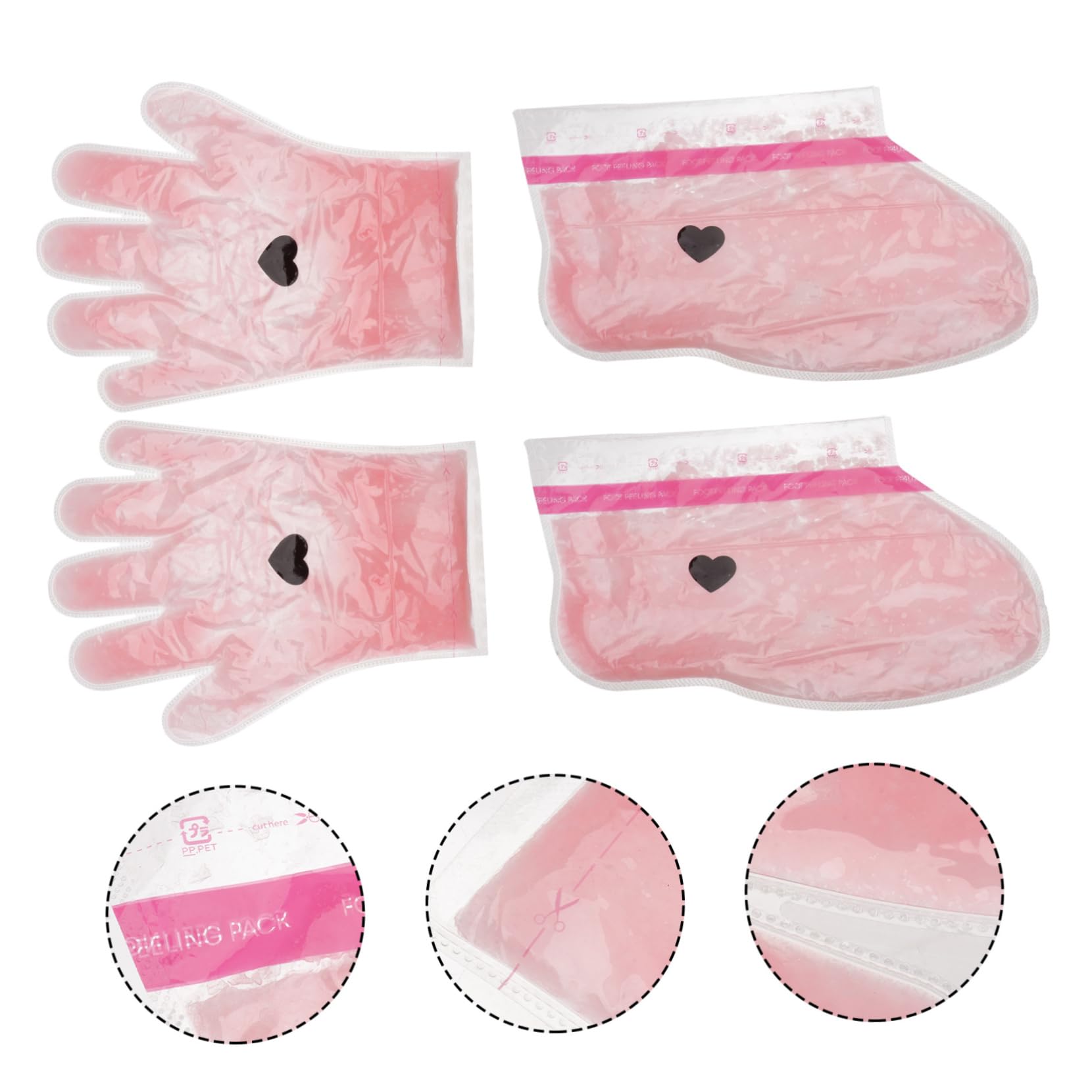 Healeved 2 Pares Guantes De De Cera Calcetines De Cera De Parafina Manopla Aislada Para El Cuidado De La Cera Cubierta De Cera De Manos De Belleza Spa Rojo Cosmético Cera Parafina