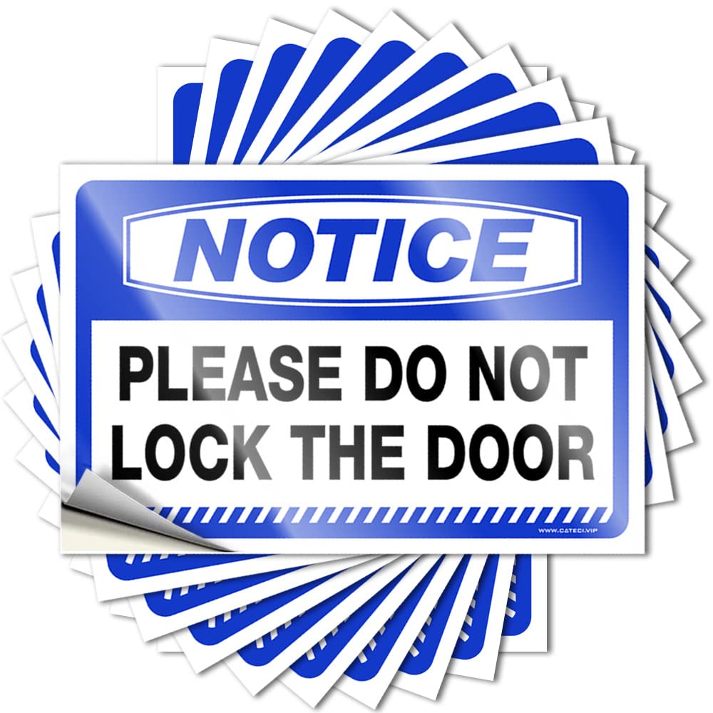 Stickers for Car Notice Please Do Not Lock The Door Stickers 10 Pcs Funny Stickers for Cars Car Stickers for Windows(8X12CM)