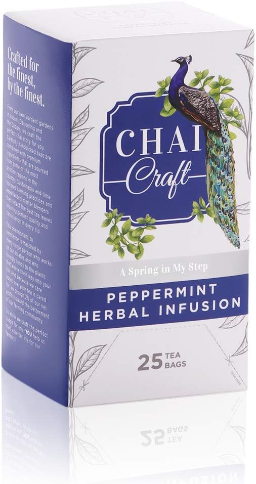 Chai Craft Peppermint Herbal Infusion 25 Tea Bags
