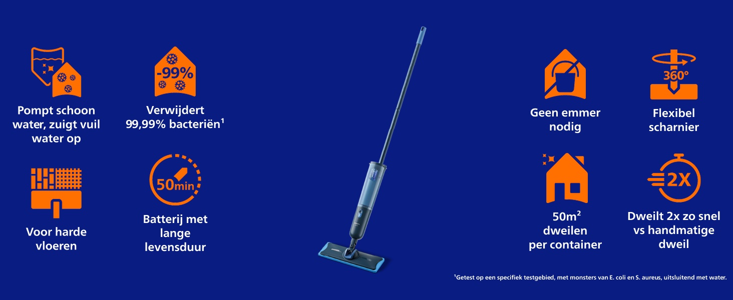 Philips OneUp Elektrische Dweil 3000 series XV3101/01 kopen? | | Vloerreinigers