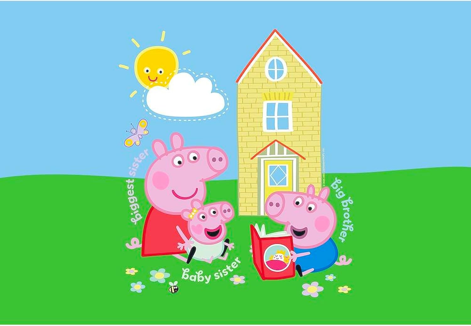 CafePress Peppa Pig: Siblings Standard Size Pillowcase, Lumbar Pillow Cover Microfiber